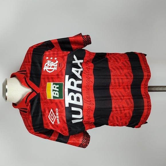 Umbro Flamengo Lubrax Football/Soccer 90s Home Red Jersey Petrobras  M